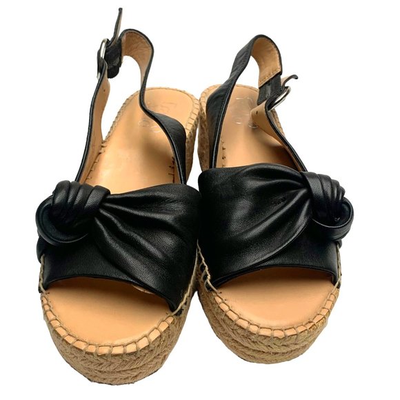 FRANCO SARTO Pirouette Leather Espadrille Slingback Sandals Womens - Picture 4 of 11